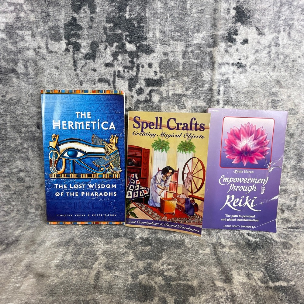 The Hermetica Spell Crafts Empowerment Through Reiki 3 Book Lot Freke Horan